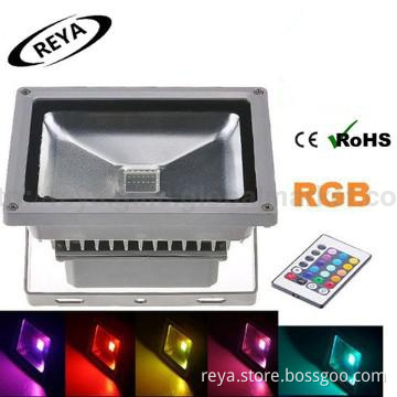 CE&Rohs Bridgelux 900lm 10w waterproof rgb led outdoor flood light 12v